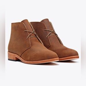 Nisolo Isa‎ Leather Chukka Boot Brown Women’s Sz 7.5 Classic Preppy Academia